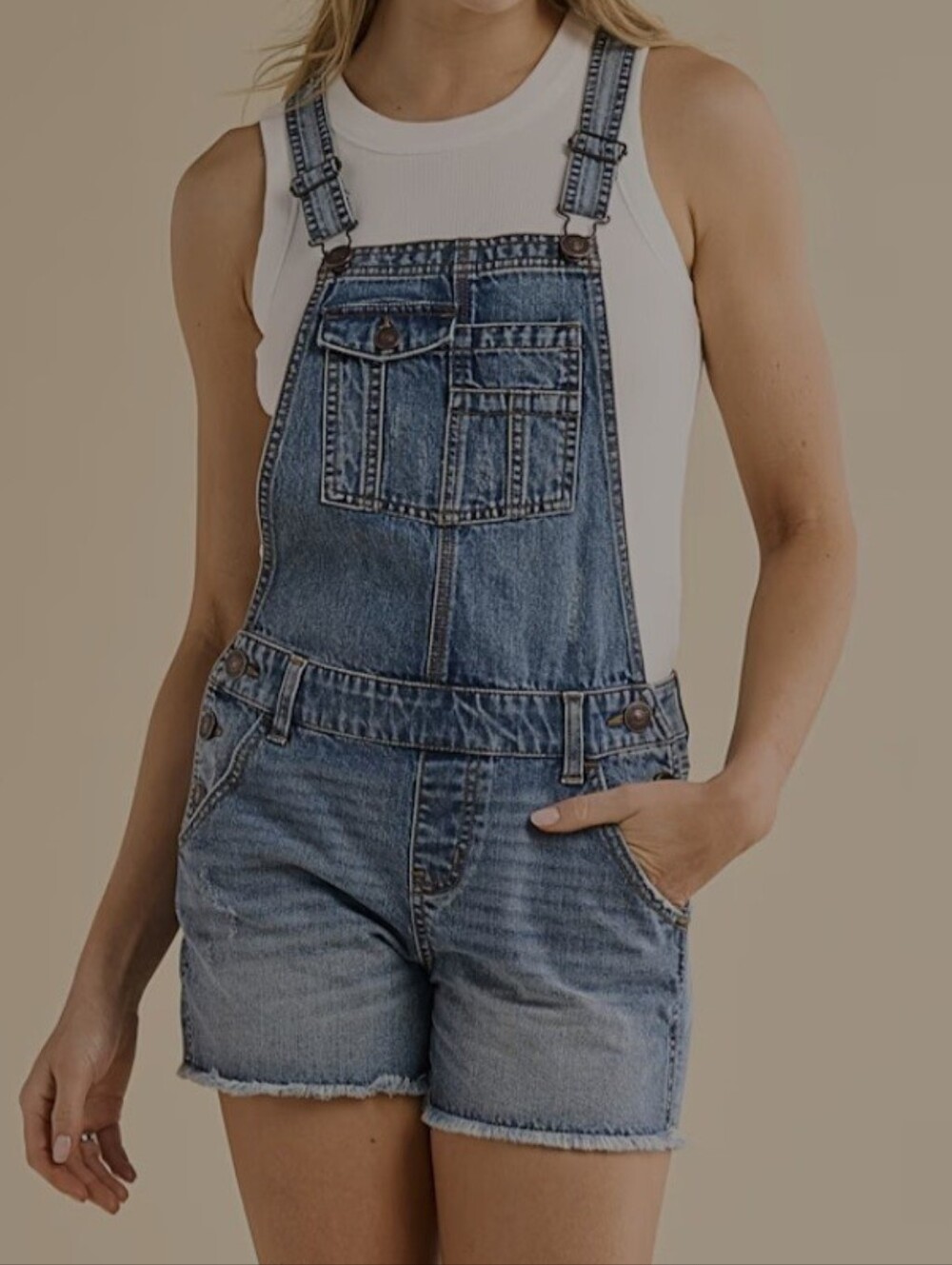 Natural Reflections Washed Denim Women’s Relaxed Overalls